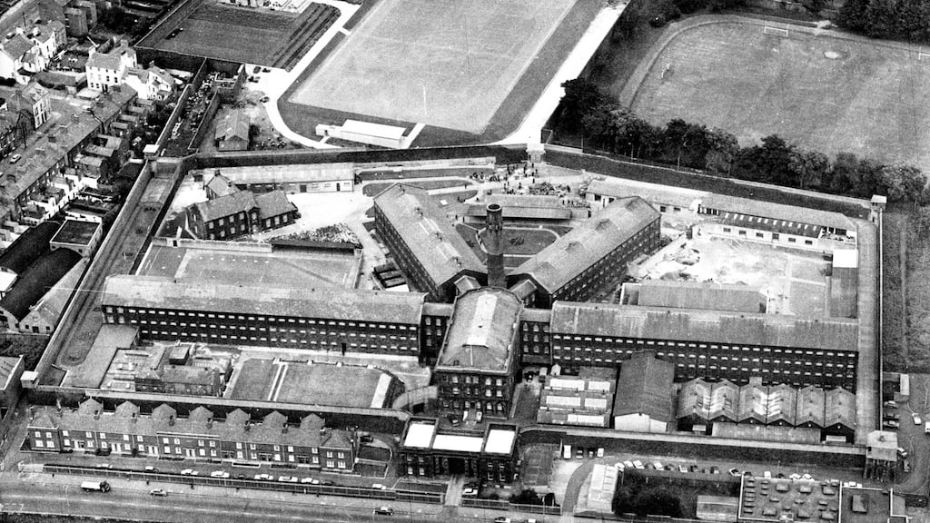 An aerial view of Crumlin Road prison in Belfast. Photograph: Tommy Collins