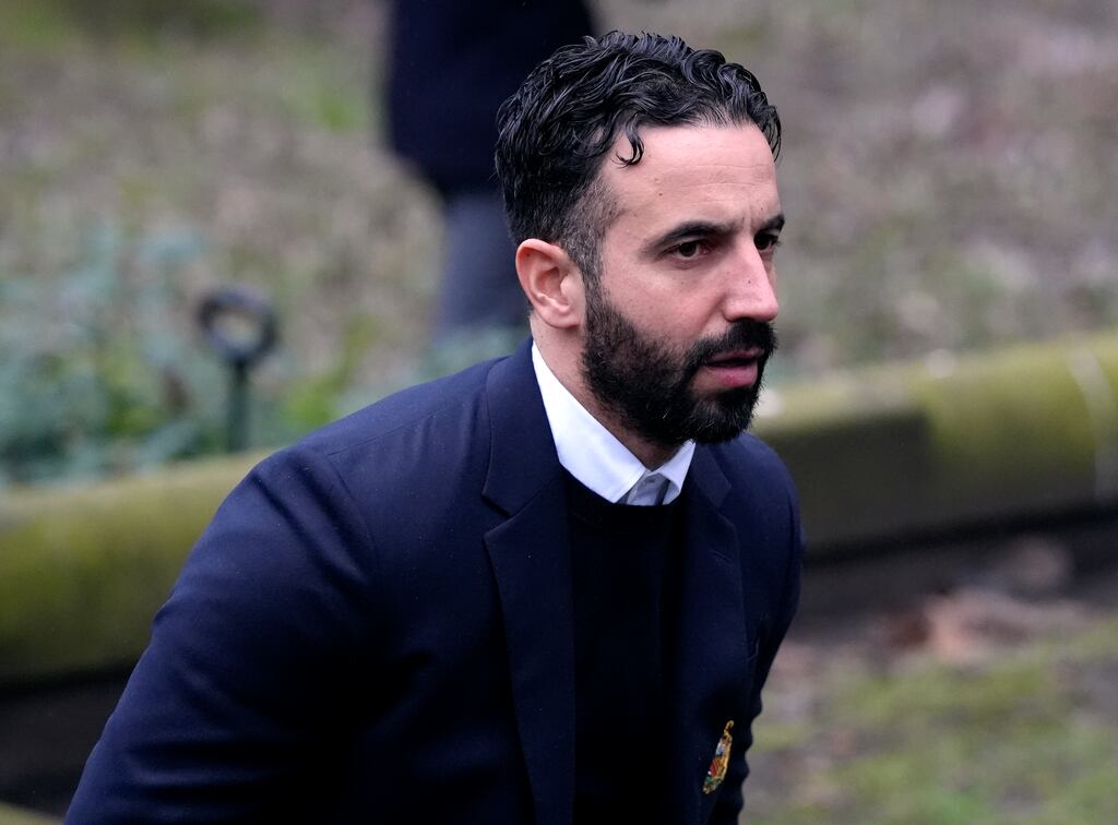 Manchester United manager Ruben Amorim. Photograph: Nick Potts/PA