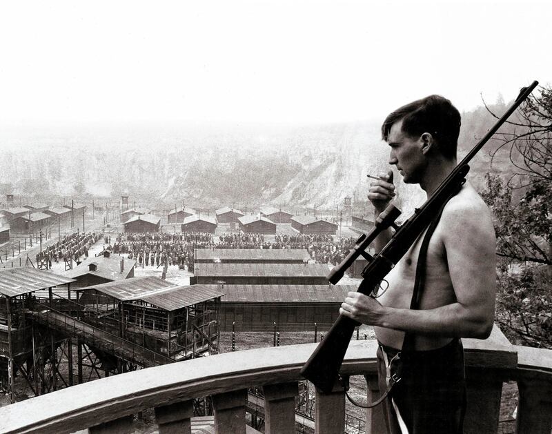 Schindler's List: Ralph Fiennes as the Nazi commandant Amon Goeth/Amon Göth in Steven Spielberg's film