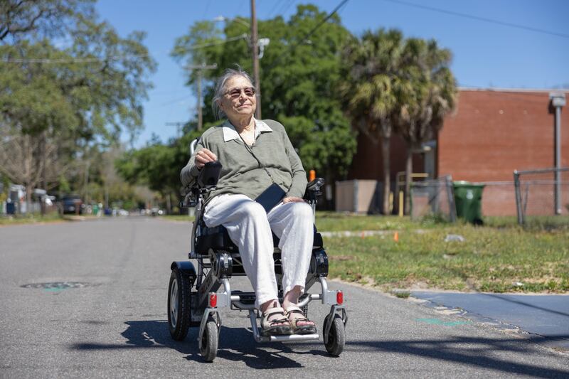 Sonia "Sunny" Jacobs at the Sunny Center in Tampa, Florida, where exonerees live after leaving court