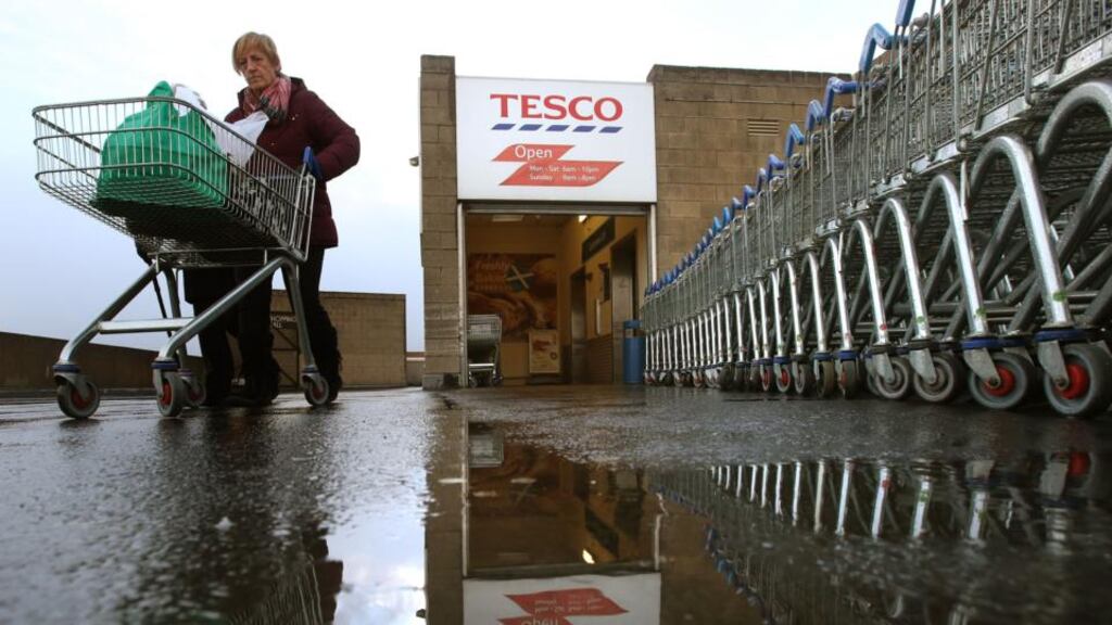 Tesco: retailer’s stretched balance sheet is likely to be of most interest on Wednesday. Photograph: Andrew Milligan/PA Wire