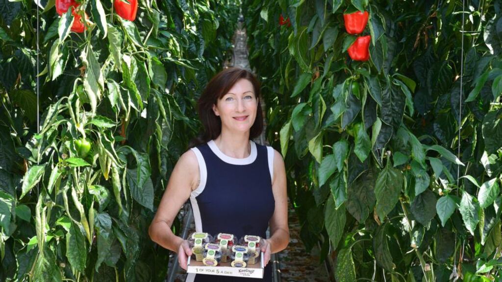 Caroline Keeling photographed in the Pepper Glass House at Keelings in Co Dublin. The company won the branding award at this evening’s Bord Bia food awards. Photograph: Alan Betson/The Irish Times