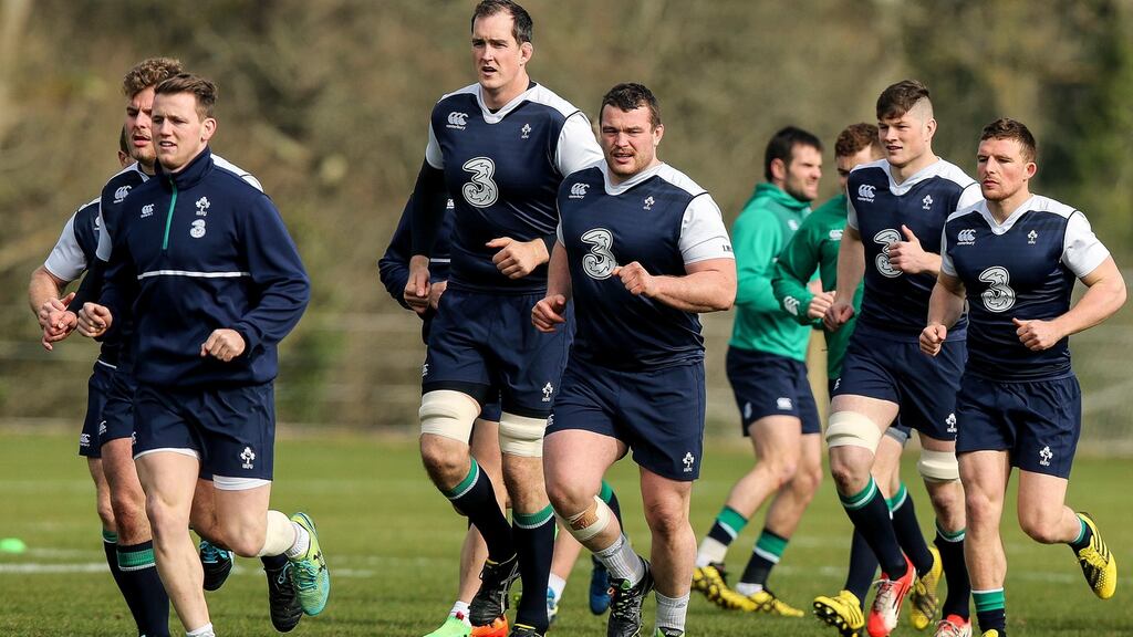 The Irish team is expected to be unchanged for the visit of Scotland. Photograph: Donall Farmer/Inpho