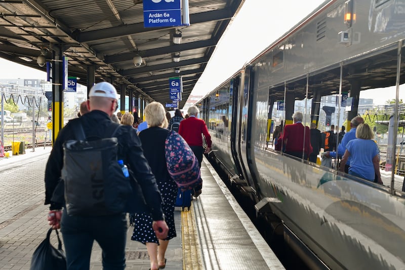 Some of the regular commuters were travelling quite a distance before they even started their rail journey. Photograph: iStock