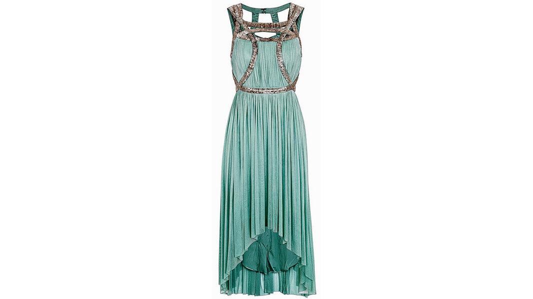Mint embellished dress (€840), by Catherine Deane at Harvey Nichols