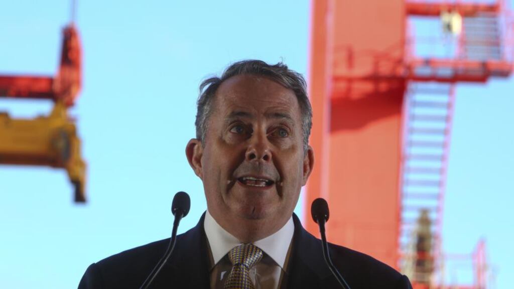 Britain’s trade secretary Liam Fox: “In politics we cannot always have the luxury of doing what we want for ourselves, but we have an abiding duty to do what is right for our country.” Photograph: Geoff Caddick/AFP/Getty Images