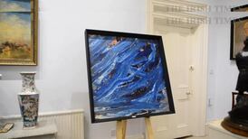 Michael Flatley ‘tap-danced’ painting onto canvas sells for €22,500