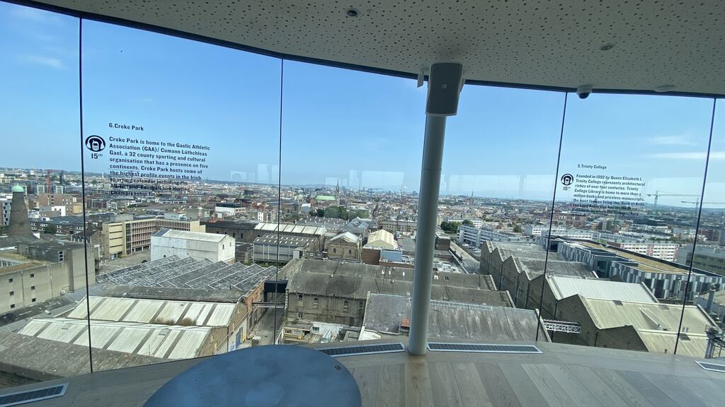 Dublin viewed from the Gravity Bar at the Guinness Storehouse