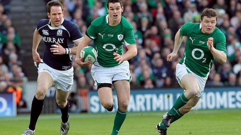 Johnny Sexton is one of the few survivors from the defeat to Scotland at Croke Park in 2010. Photograph: Billy Stickland/Inpho