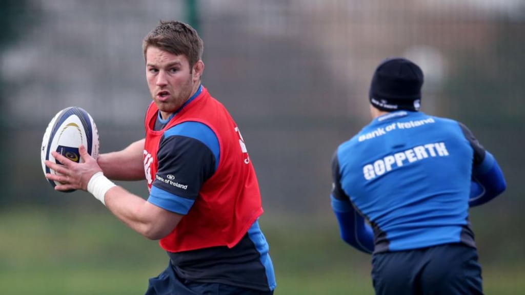 Seán O’Brien is back in training and “improving every day” according to skills coach Richie Murphy. Photograph: INPHO/Dan Sheridan