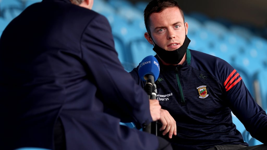 Mayo presented James Horan and defender Stephen Coen (pictured) for interview after their victory over Dublin and that was it. Photograph: James Crombie/Inpho