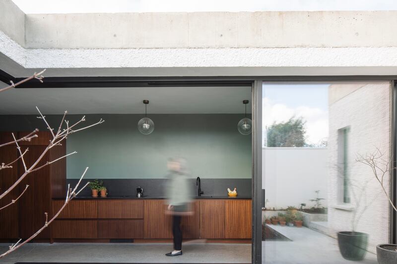 A view into the house from the larger courtyard. Photograph: Fionn McCann