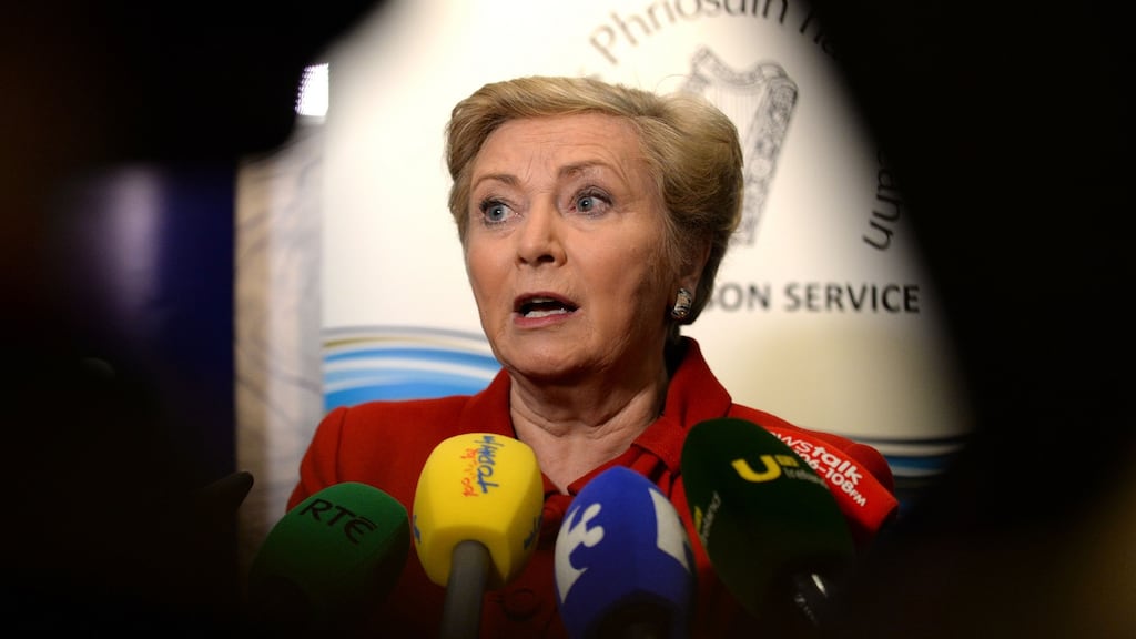 Minister for Justice Frances Fitzgerald: acknowledged criticisms by  Ivana Bacik and  Trevor Ó Clochartaigh. Photograph: Cyril Byrne/The Irish Times