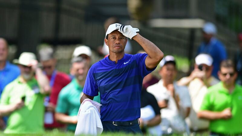 Tiger Woods shot a second round 67 at the Memorial Tournament. Photograph: David Dermer/AP