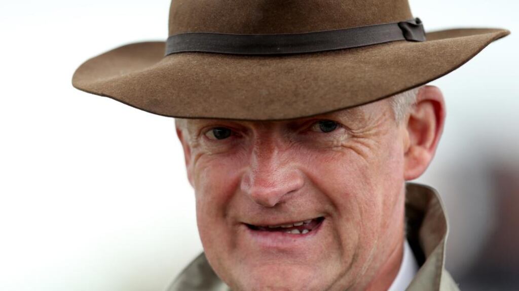 Trainer Willie Mullins: sends out Smashing in the Betfair Hurdle. Photograph: James Crombie/Inpho