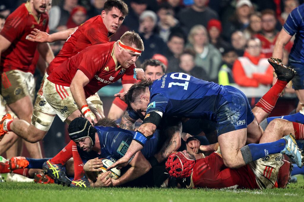 As South African World Cup-winning coach Jacques Nienaber spends more and more time working with Leinster, a clear plan focusing on set-piece dominance, power up front and a strong kicking game is starting to emerge. Photograph: Ben Brady/©INPHO