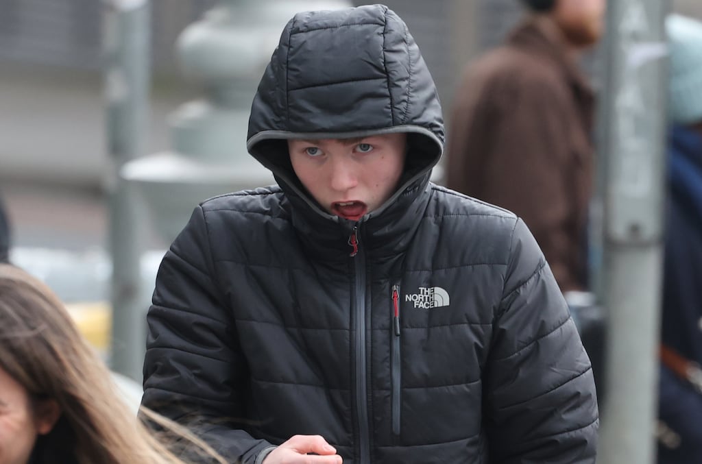 Kyle Lawrence (19) from Lurgan Street in Dublin pictured at the Criminal Courts of Justice (CCJ) on Parkgate Street. Photograph: IrishPhotoDesk.ie
