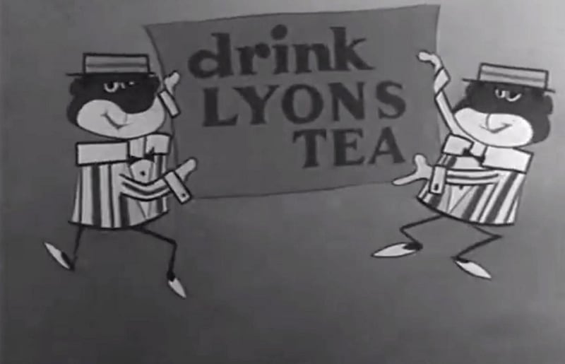 The Lyons Tea ‘Minstrels’, in an ad shown on Irish television