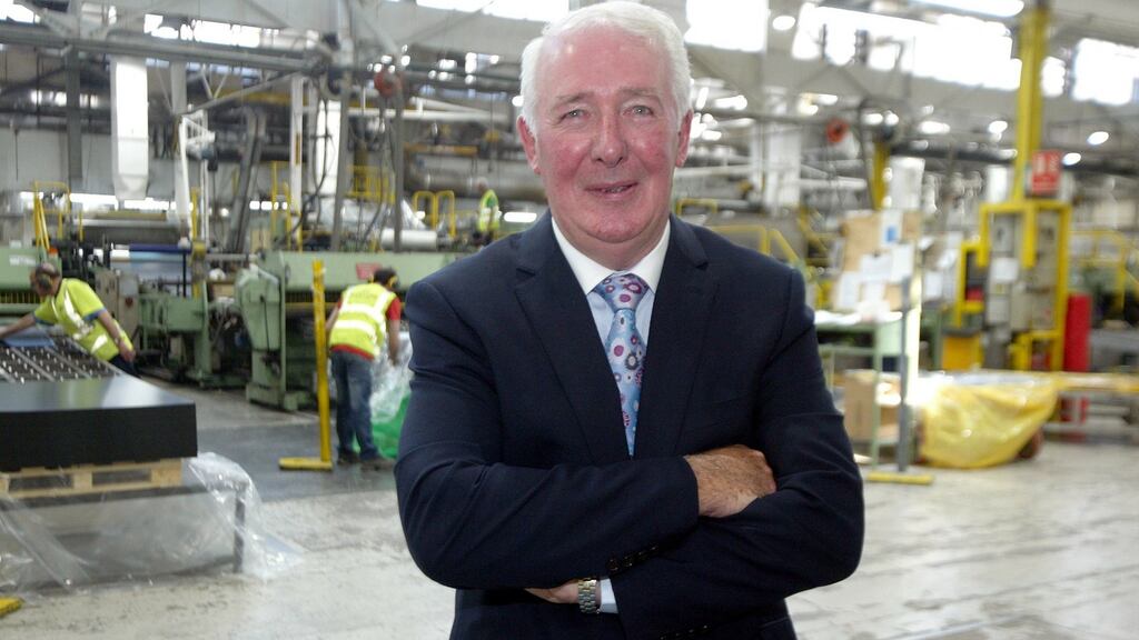 James McGee, chief executive of Athlone Extrusions. He started as a forklift driver at the company’s predecessor more than 45 years ago. “I never got told to go home so I’m still here.” Photographer Eric Molloy