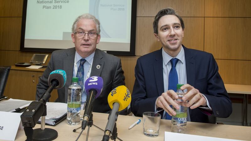 HSE director general Tony O’Brien and Minister for Health Simon Harris. File photograph: Brenda Fitzsimons/The Irish Times.