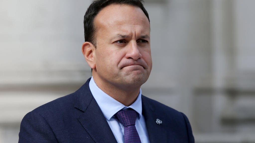 Leo Varadkar gets Scrooged: ‘Tiny Tim should get a job.’ Photograph: Laura Hutton/The Irish Times
