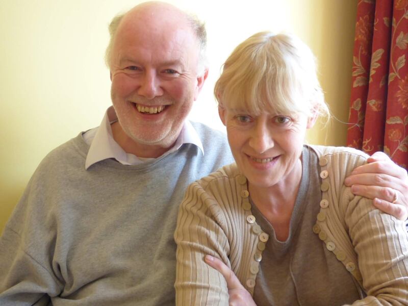 Philip Lecane and his late wife Kate, whose remains are buried in Deansgrange beside the proposed infrastructure. Kate died six months after a cancer diagnosis in 2020