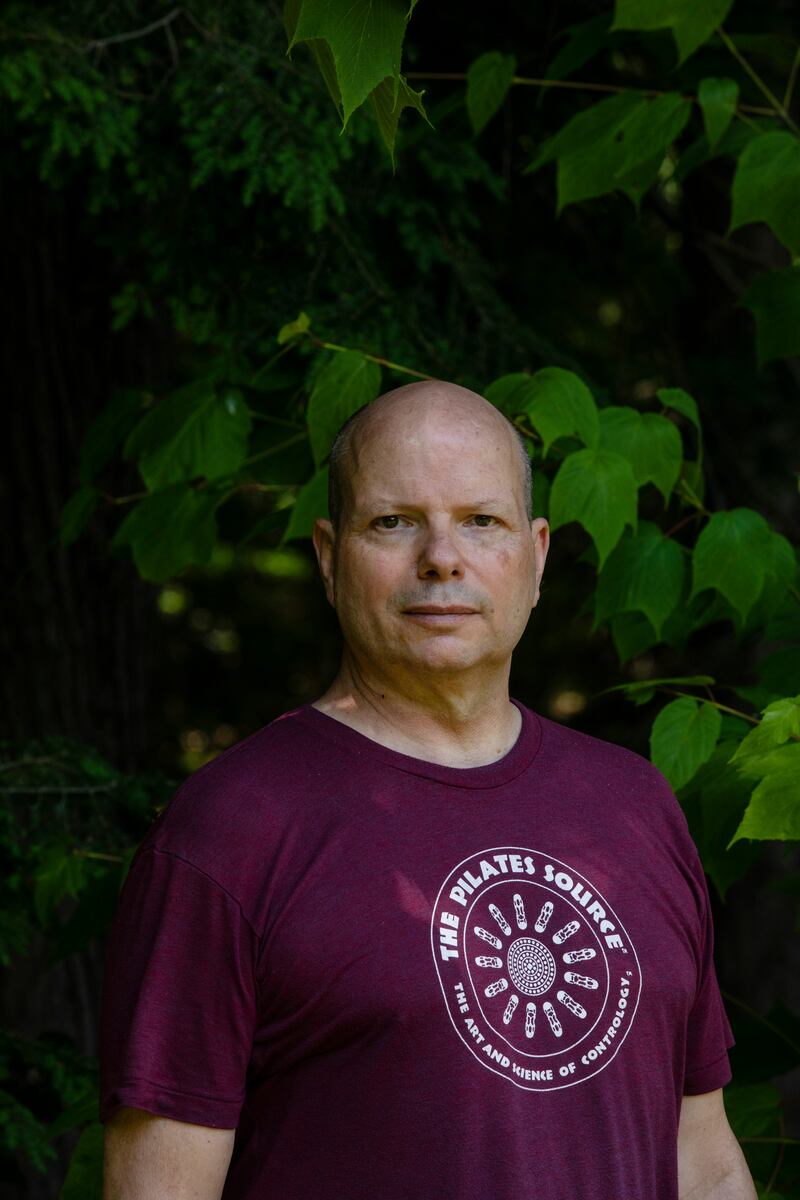 'I’m trying to keep Joe’s dream alive,' says Sean Gallagher, who has filed a lawsuit against a Pilates instructor for posting Pilates-related images. Photograph: Lauren Lancaster/The New York Times