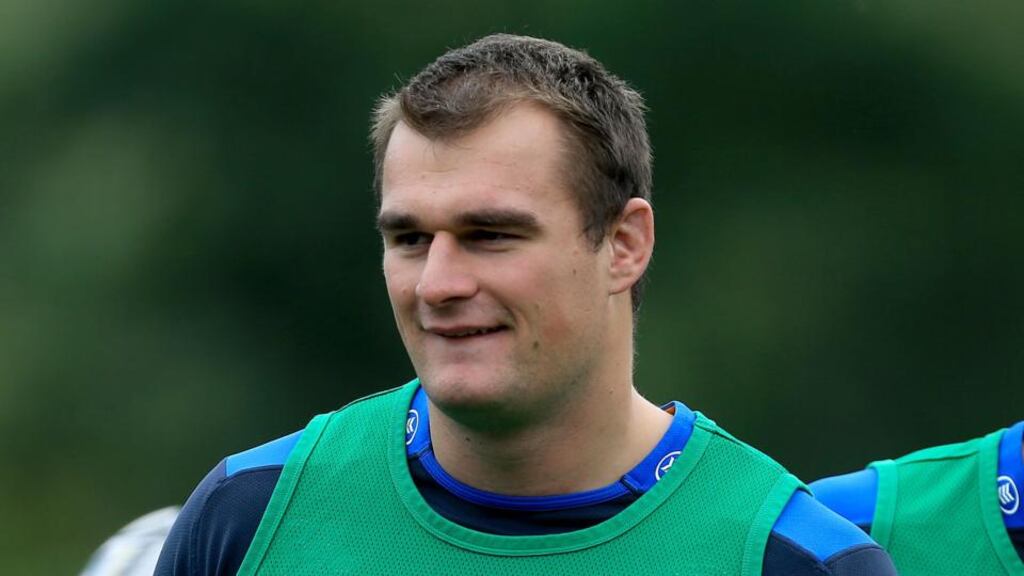 Rhys Ruddock makes his first start of the season in Leinster’s interprovincial clash against Connacht at the Sportsground on Friday. Photograph: Ryan Byrne/Inpho