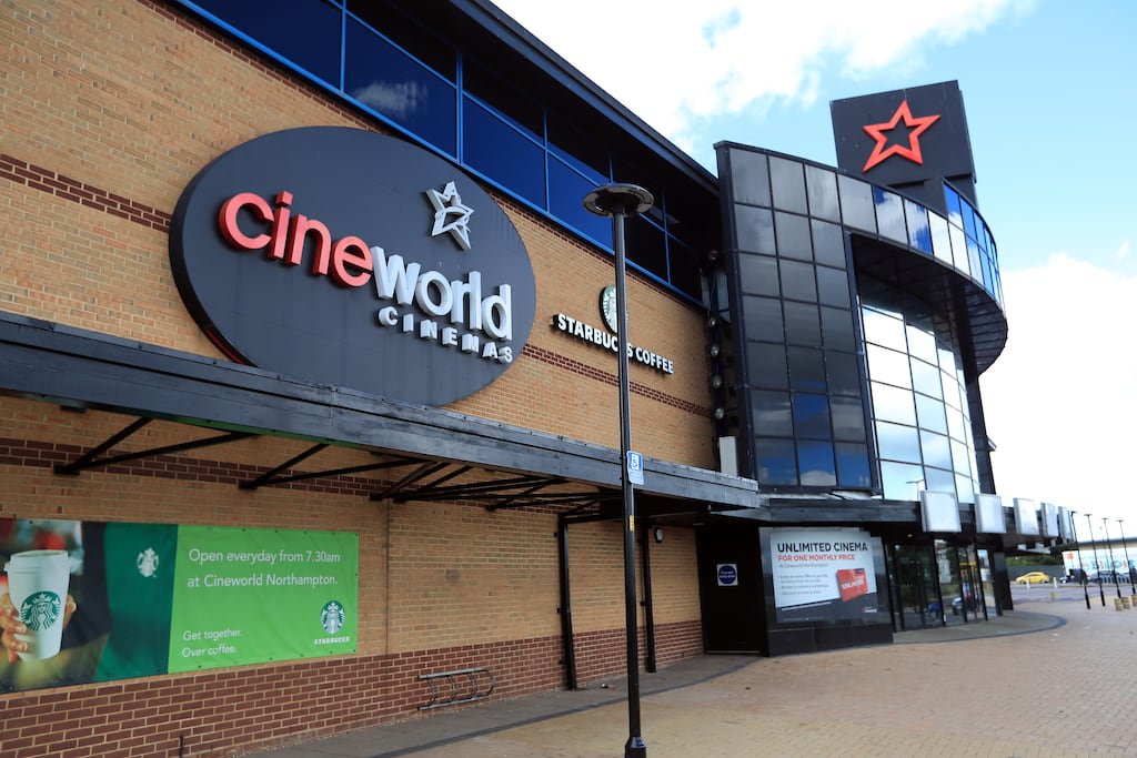 Cineworld slumped 43% as it warned shareholders their equity may be wiped out after failing to find a buyer in Chapter 11 bankruptcy. Photograph: Mike Egerton/PA