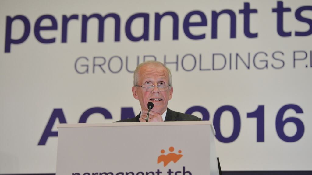 Chairman of Permanent TSB Alan Cook. He will retire from the bank’s board at the end of his six-year term