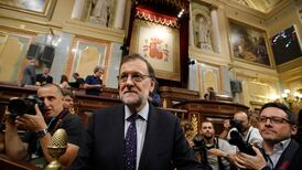 Spain’s acting prime minister Mariano Rajoy loses confidence vote