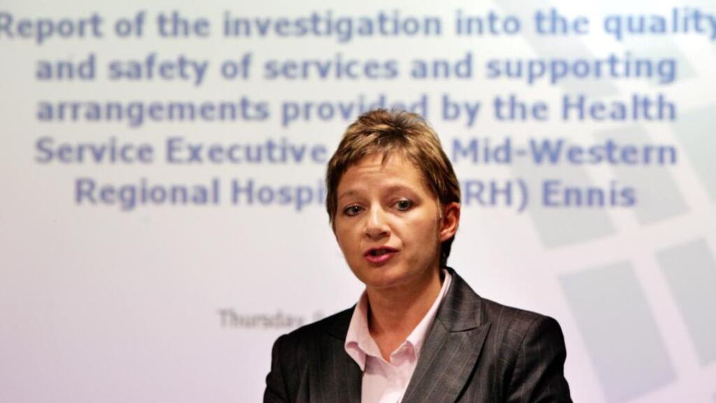 Dr Tracey Cooper:  chief executive of Hiqa is critical of many aspects of the health service and says Ireland has “quite a long way to go” to reach the safety levels found in the best systems internationally. Photograph: Eric Luke