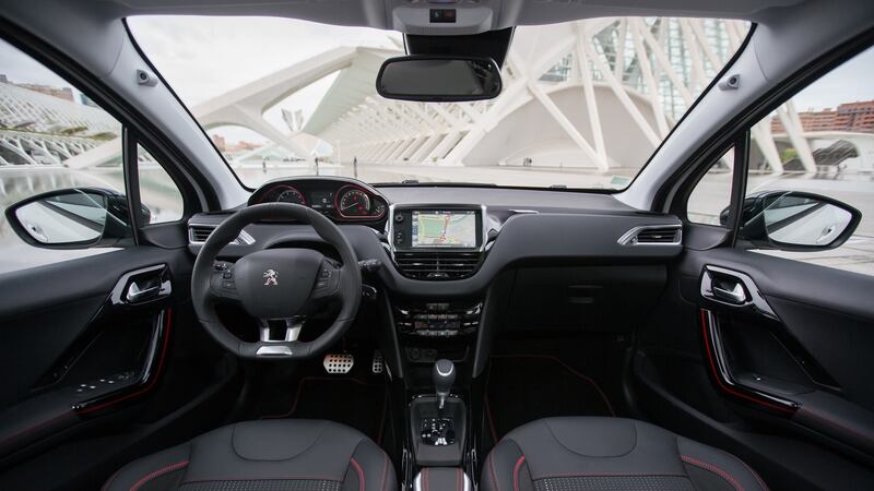 Peugeot’s 2008: inside the cabin the ‘iCockpit’ dash layout remains but with a few more gadgets thrown in to the mix