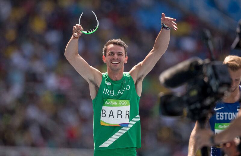 Rio 2016 Olympic Games Day 13, Rio de Janeiro, Brazil 18/8/2016
Athletics - Men's 400m Hurdles Final
Ireland's Thomas Barr after finishing fourth
Mandatory Credit ©INPHO/Morgan Treacy