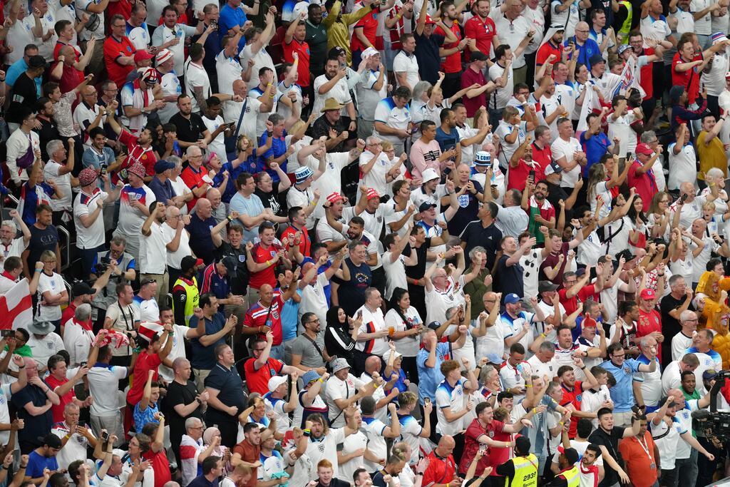 England fans have been praised for their exemplary behaviour at the World Cup. Photograph: Nick Potts/PA Wire/PA Images
