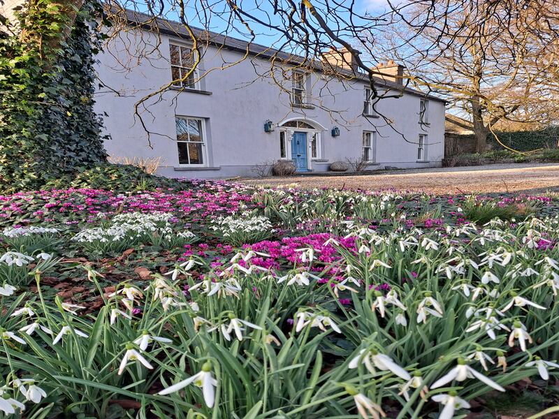 The property is renowned for its spring gardens, most notably its flurries of snowdrops