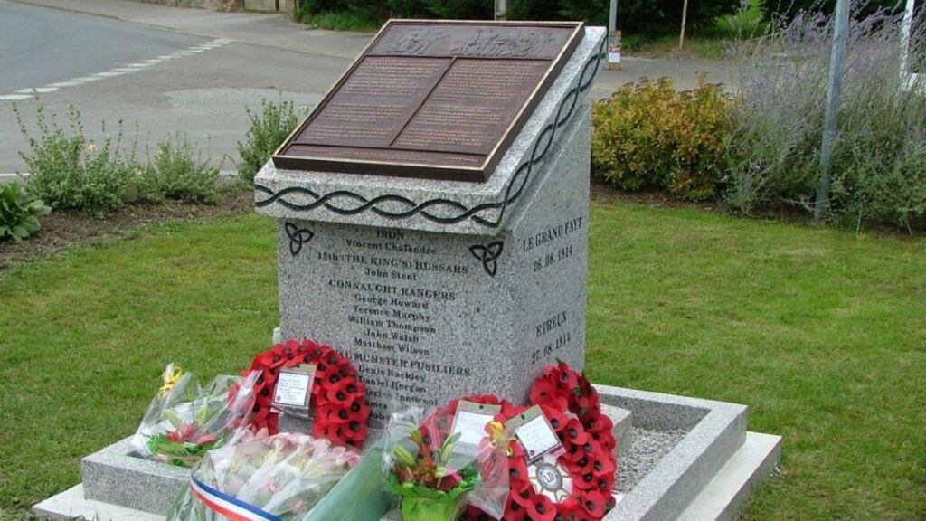 The memorial commemorating what happened at Iron