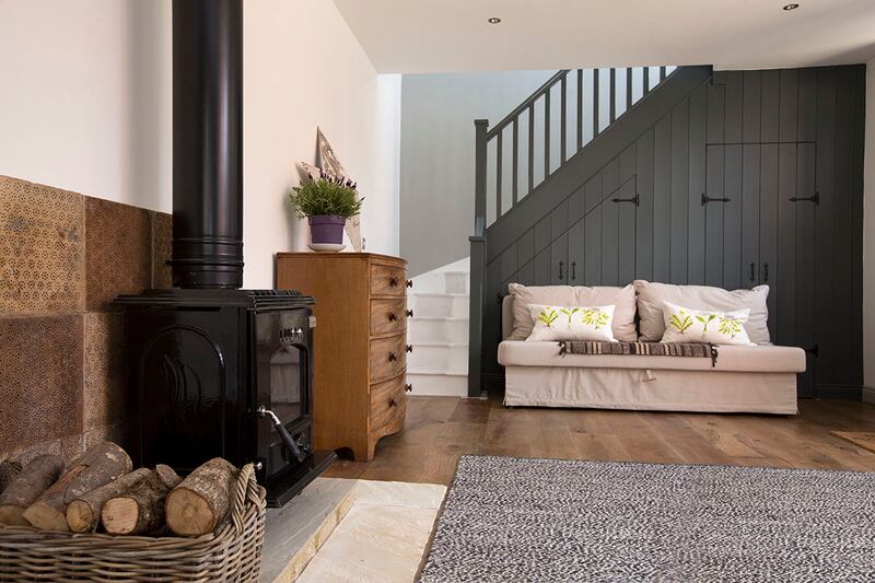 Living area in the coach house