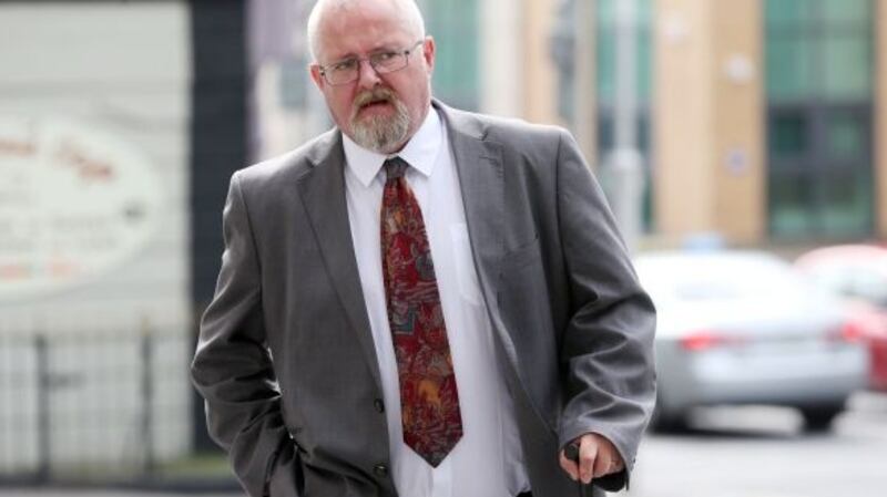Alan McNamara (50), of Mountfune, Murroe, Co Limerick arriving at the Central Criminal Court where he pleaded not guilty to murder. Photograph: Collins Courts.