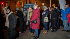 Pensioners protest outside Dáil against cuts to their weekly payments