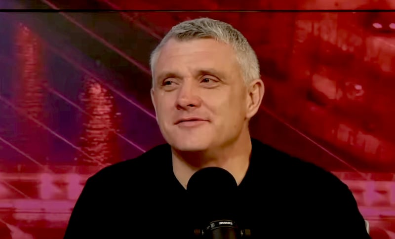 Niall Donald, deputy editor of the Sunday World and co-host of the newspaper’s Crime World podcast, has confirmed he is the tenant involved in the Jim Gavin controversy. Photograph: Screen grab Crime World podcast