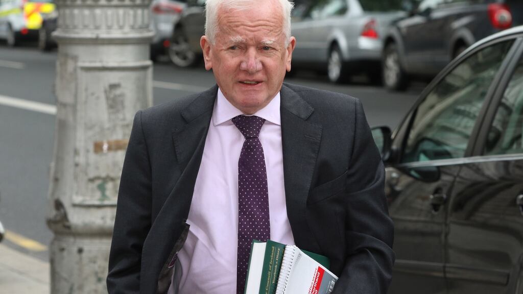 Former High Court judge Barry White, outside the Four Courts in Dublin. Photograph: Collins Courts