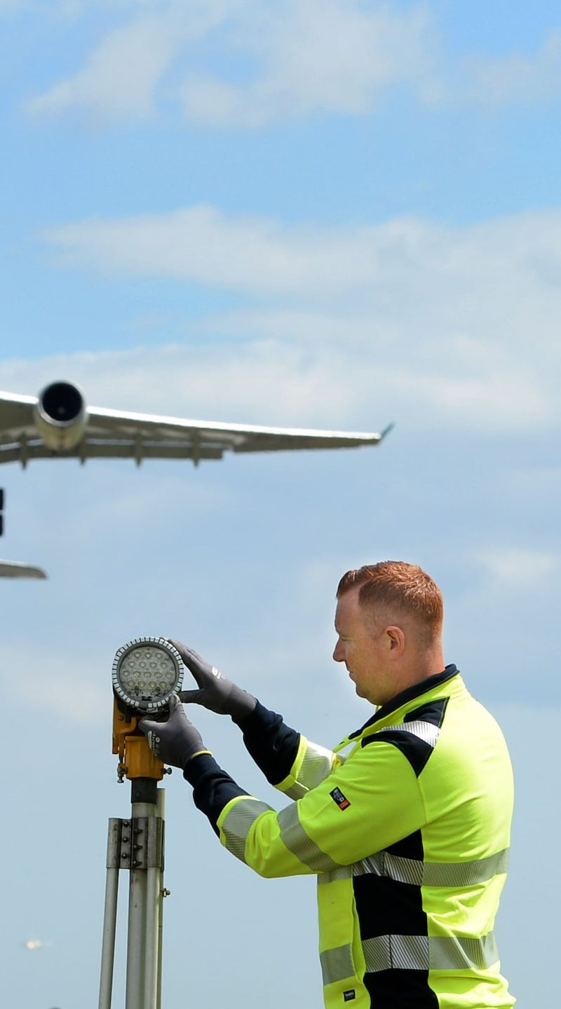 Dublin Airport: Sean Mackessy, airfield electrical supervisor. Photograph: Dara Mac Dónaill