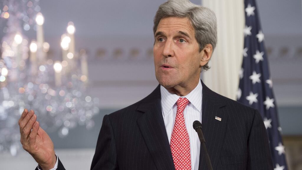 US secretary of state John Kerry said he and his Russian counterpart Sergei Lavrov have reached a provisional agreement on terms of a cessation of hostilities in Syria. Photograph: AFP