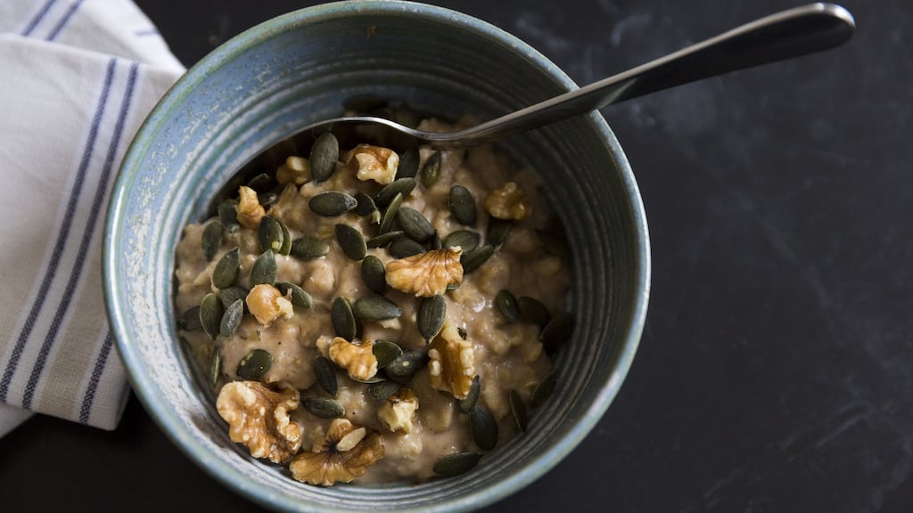 Vitality porridge. Photograph: Emma Jervis Photography