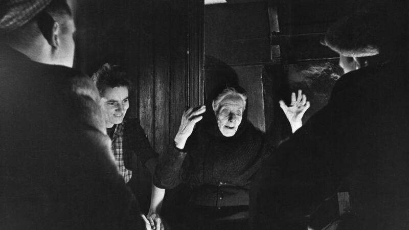 Ireland after the Famine:  Mary Donnegan, a storyteller, in Teelin, Co Donegal, in 1947. Photograph: Hulton-Deutsch/Corbis/Getty
