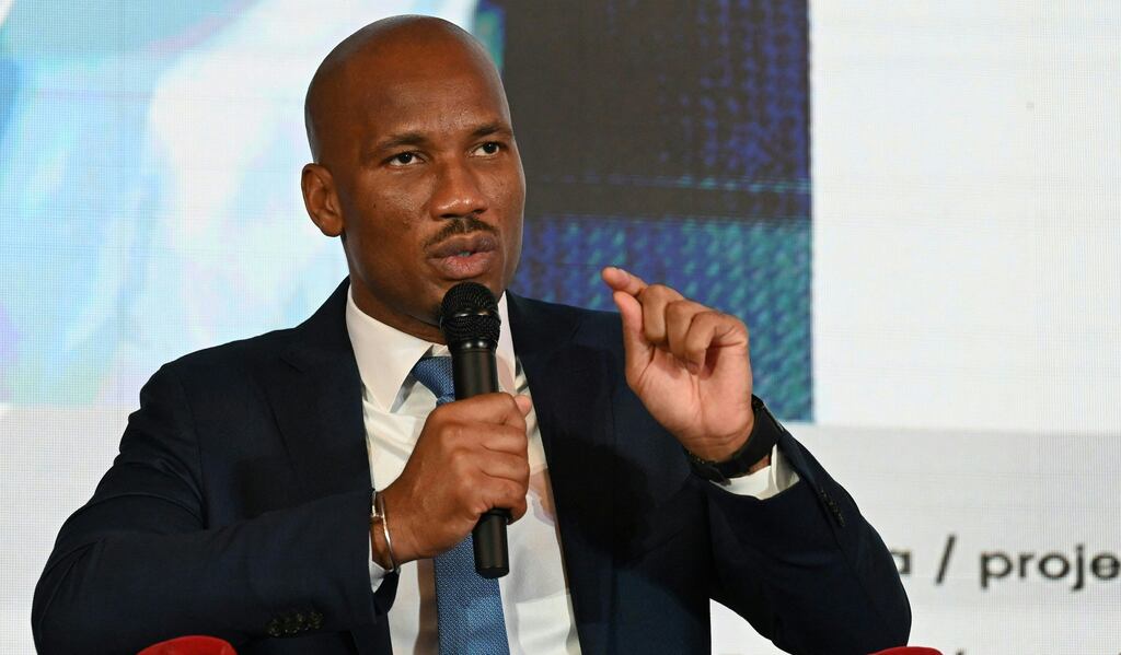 Former Chelsea player Didier Drogba. Photograph: Issouf Sanogo/AFP via Getty