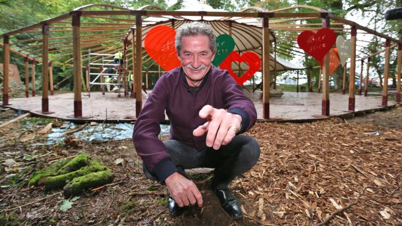 Best addition: Philip King at the Other Voices stage. Photograph: Colin Keegan