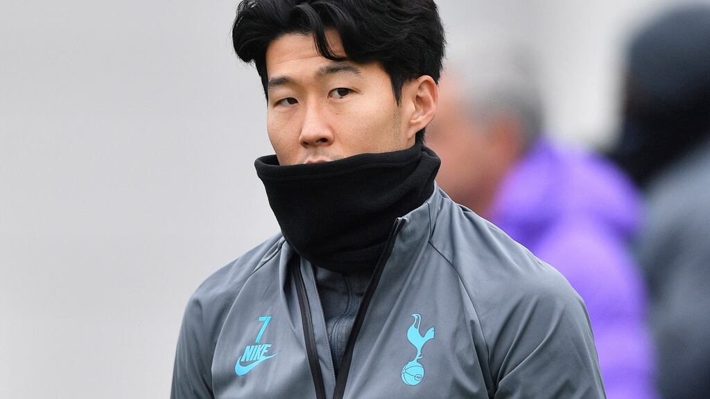 Tottenham’s Son Heung-min is set to carry out a four-week military service in his home country amid the Premier League suspension. Photo: Neil Hall/EPA