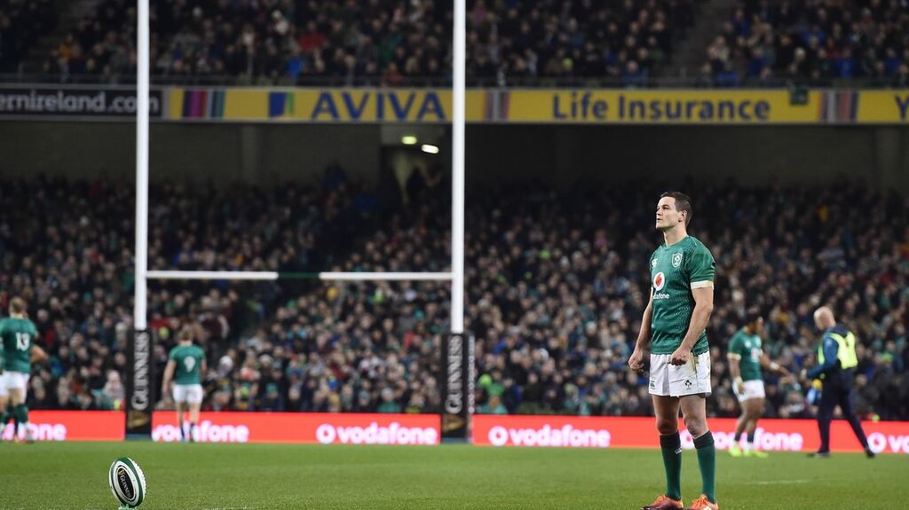 Jonathan Sexton of Ireland prepares to take a penalty during the Test match wi over Argentina. Photo: Charles McQuillan/Getty Images